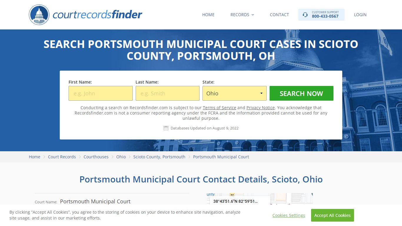 Portsmouth Municipal Court Case Search - Scioto County, OH ...